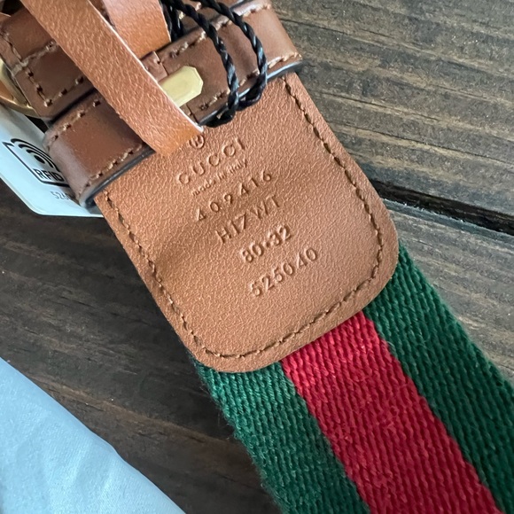 Gucci Web Belt with double G buckle - Picture 3 of 5